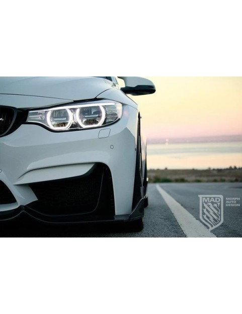 BMW F8X M3 M4 CARBON FIBER FANG TYPE 2 FRONT LIP BY MORPH AUTO DESIGN