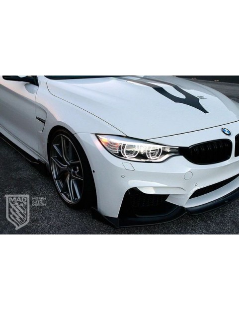 BMW F8X M3 M4 CARBON FIBER FANG TYPE 2 FRONT LIP BY MORPH AUTO DESIGN