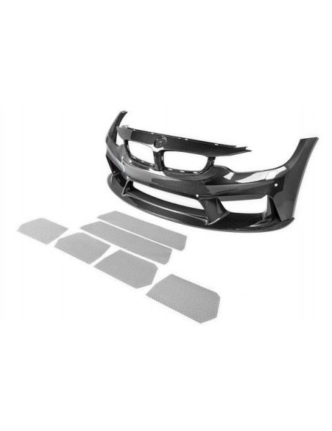 3D DESIGN CARBON FIBER FRONT BUMPER FOR BMW F80 M3 & F82 F83 M4