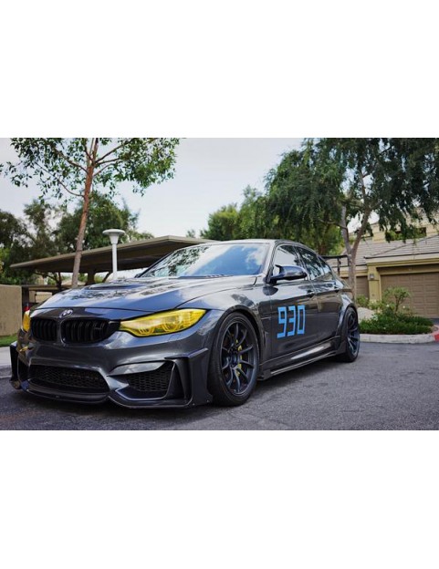 BMW F8X M3 M4 CARBON FIBER FANG TYPE 1 FRONT LIP BY MORPH AUTO DESIGN