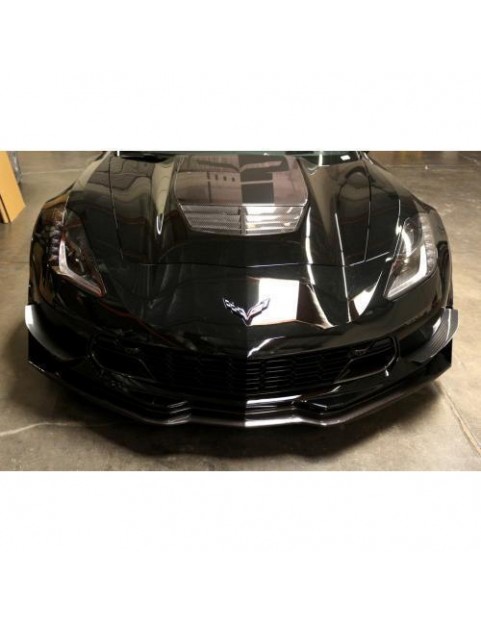 APR PERFORMANCE CHEVROLET CORVETTE C7 / C7 Z06 CARBON FIBER FRONT BUMPER RACE CANARDS (2014-UP)