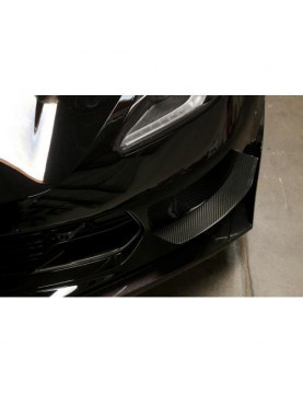 APR PERFORMANCE CHEVROLET CORVETTE C7 / C7 Z06 CARBON FIBER FRONT BUMPER RACE CANARDS (2014-UP)