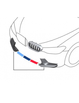 BMW M PERFORMANCE F90 M5 CARBON FIBER FRONT SIDE SPLITTERS