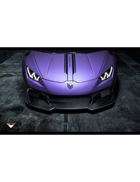 VORSTEINER NOVARA CARBON FIBER FRONT BUMPER & FRONT SPOILER FOR LAMBORGHINI HURACAN