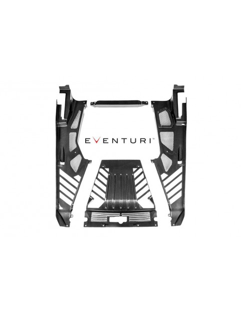 EVENTURI HURACAN CARBON FIBER ENGINE COVER W/ CUTOUTS