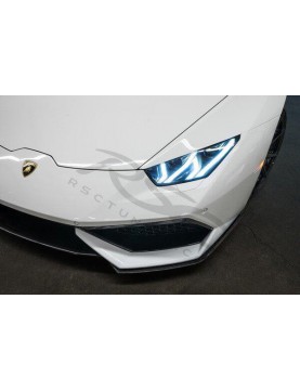 CARBON FIBER HURACAN FRONT SPLITTERS BY RSC TUNING