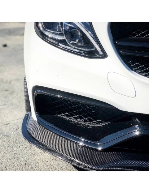 MERCEDES-BENZ C63S COUPE CARBON FIBER FRONT LIP BY PSM DYNAMIC