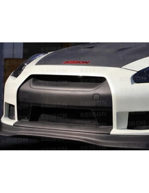 SEIBON NISSAN GT-R R35 CARBON FIBER FRONT GRILLE COVER (2009-2010)