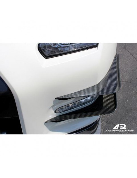 APR PERFORMANCE NISSAN GT-R R35 CARBON FIBER FRONT BUMPER CANARDS