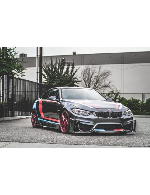 BMW F8X M3 M4 CARBON FIBER FANG TYPE 1 FRONT LIP BY MORPH AUTO DESIGN