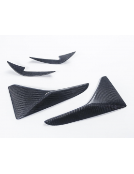 BMW F87 M2 CARBON FIBER BUMPER CANARDS 4 PIECE SET