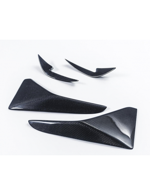 BMW F87 M2 CARBON FIBER BUMPER CANARDS 4 PIECE SET