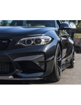 BMW F87 M2 CARBON FIBER BUMPER CANARDS 4 PIECE SET